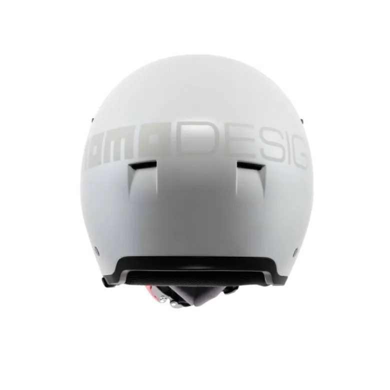 Casco Jet Momo Design Aero Mono Bianco Perla Opaco Grigio