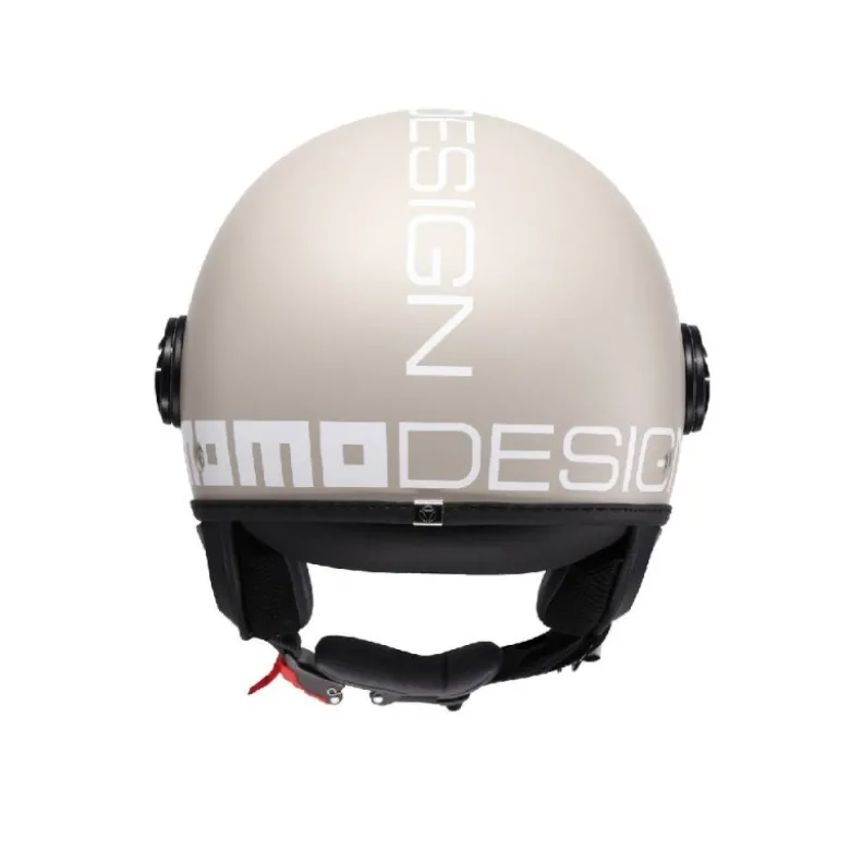 Casco Jet Momo Design Fgtr Classic Bianco Pastello Maltato Opaco