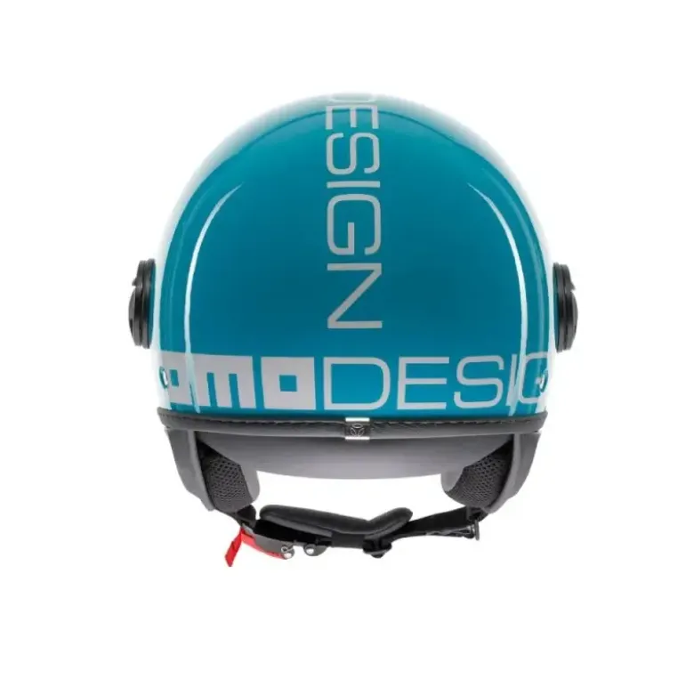 Casco Jet Momo Design Fgtr Classic Candy Lake Blu Bianco