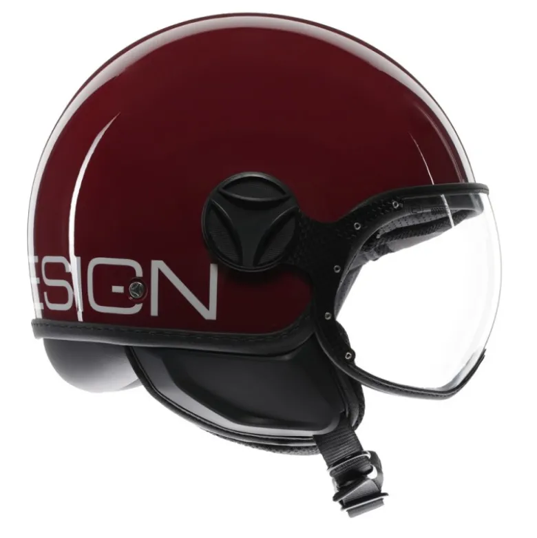 Casco Jet Momo Design Fgtr Classic Candy Lucido Porpora Bianco