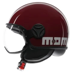 Casco Jet Momo Design Fgtr Classic Candy Lucido Porpora Bianco