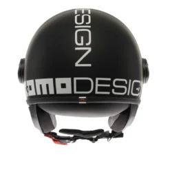 Casco Jet Momo Design Fgtr Classic Mono Opaco Nero Bianco