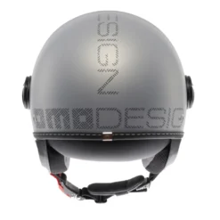 Casco Jet Momo Design Fgtr Evo E2206 Hip Opaco Grigio Cerulean Grey