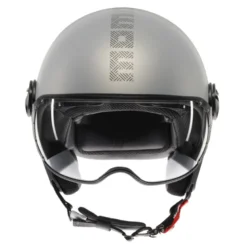 Casco Jet Momo Design Fgtr Evo E2206 Hip Opaco Grigio Cerulean Grey