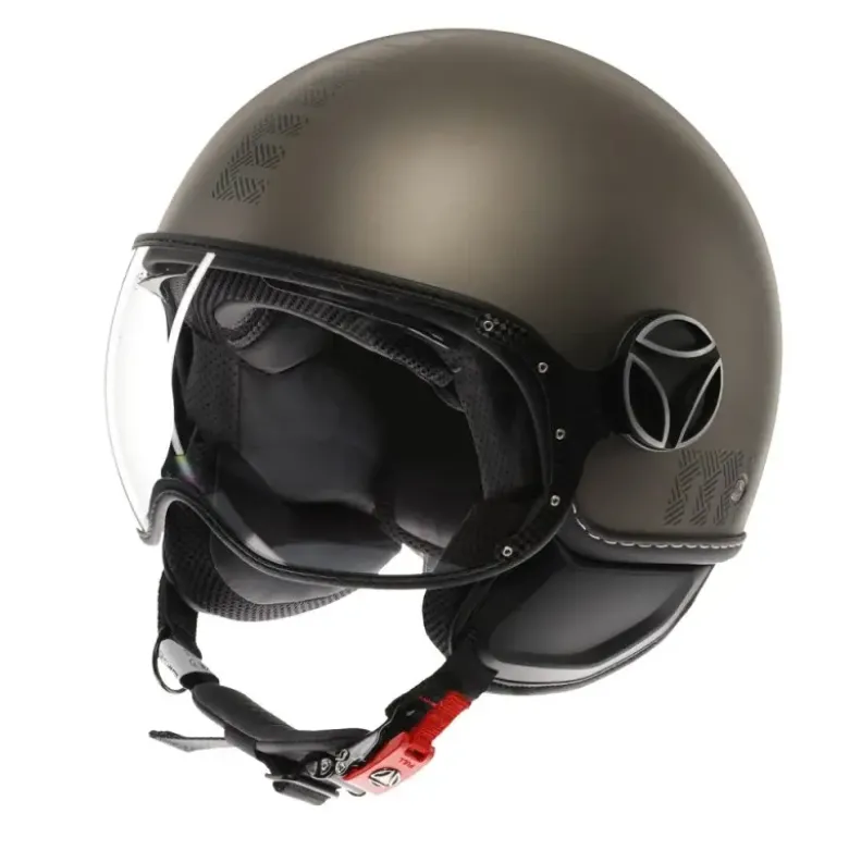 Casco Jet Momo Design Fgtr Evo Hip Opaco Bronzo Stone