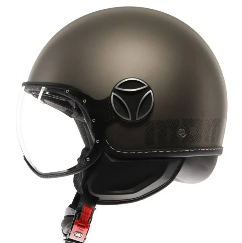 Casco Jet Momo Design Fgtr Evo Hip Opaco Bronzo Stone