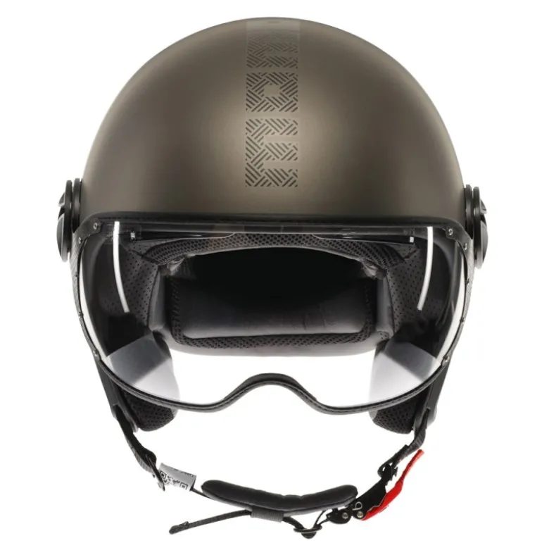 Casco Jet Momo Design Fgtr Evo Hip Opaco Bronzo Stone