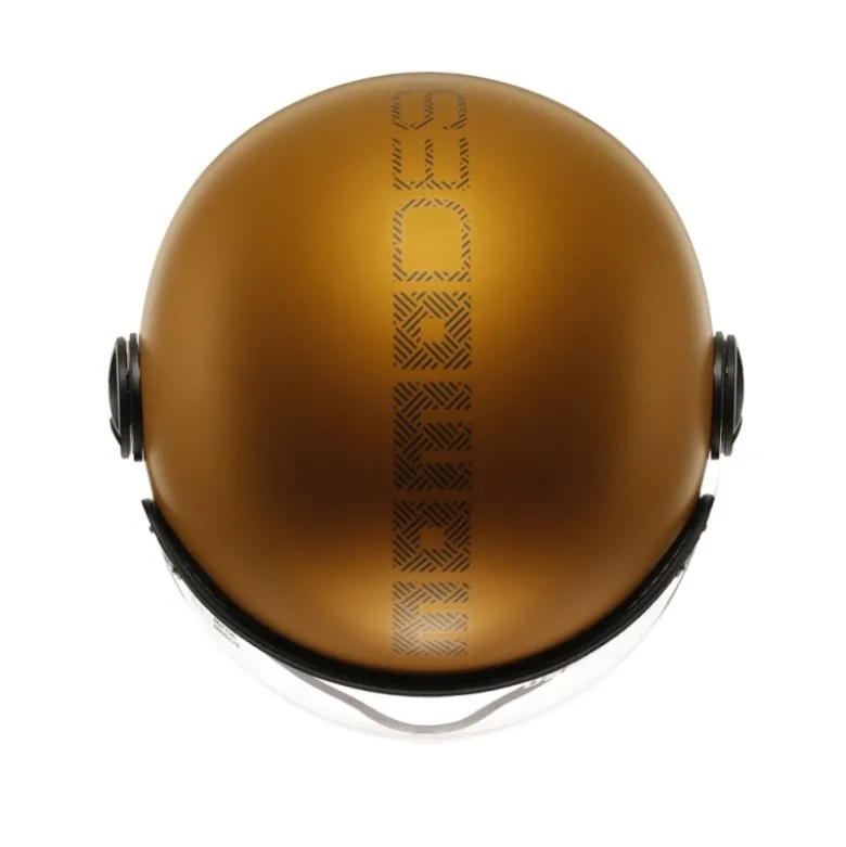 Casco Jet Momo Design Fgtr Evo Hip Opaco Ocra Grigio
