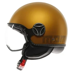 Casco Jet Momo Design Fgtr Evo Hip Opaco Ocra Grigio
