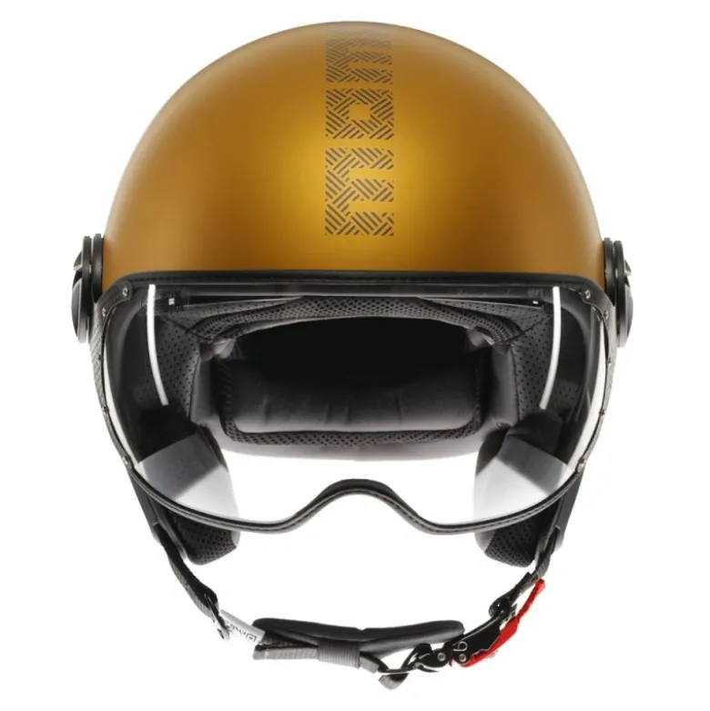 Casco Jet Momo Design Fgtr Evo Hip Opaco Ocra Grigio