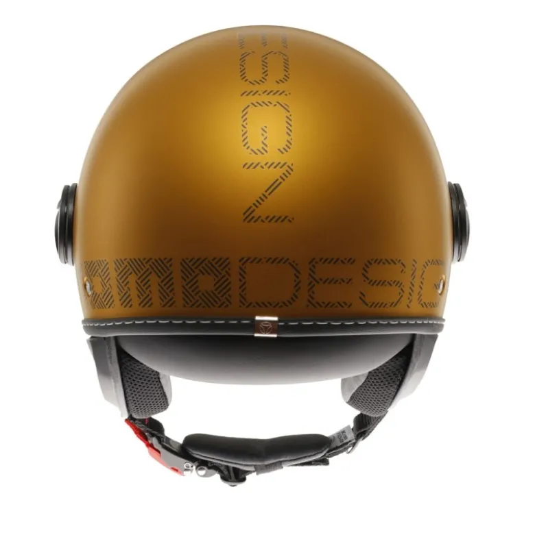Casco Jet Momo Design Fgtr Evo Hip Opaco Ocra Grigio