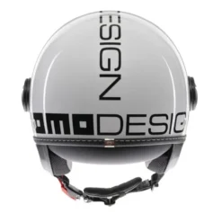Casco Jet Momo Design Fgtr Evo Mono Lucido Bianco Quarzo Nero