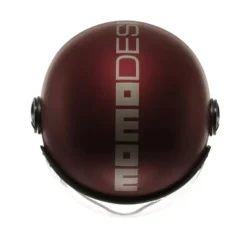 Casco Jet Momo Design Fgtr Evo Mono Opaco Amarena Argento