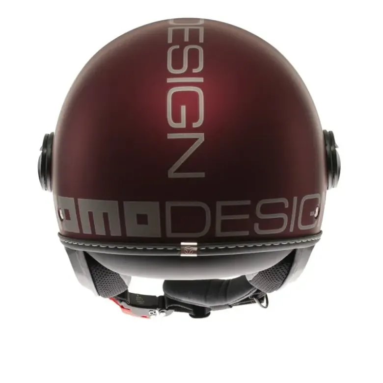 Casco Jet Momo Design Fgtr Evo Mono Opaco Amarena Argento