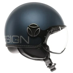 Casco Jet Momo Design Fgtr Evo Mono Opaco Avio Argento
