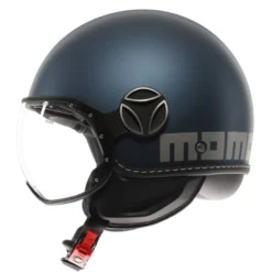 Casco Jet Momo Design Fgtr Evo Mono Opaco Avio Argento