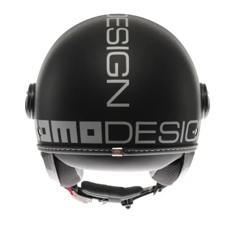 Casco Jet Momo Design Fgtr Evo Mono Opaco Nero Argento
