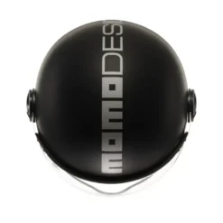 Casco Jet Momo Design Fgtr Evo Mono Opaco Nero Argento