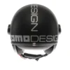 Casco Jet Momo Design Fgtr Evo Mono Opaco Nero Argento