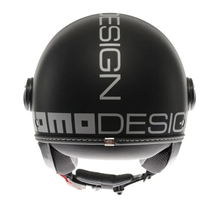 Casco Jet Momo Design Fgtr Evo Mono Opaco Nero Argento