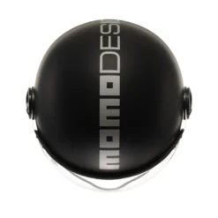 Casco Jet Momo Design Fgtr Evo Mono Opaco Nero Argento
