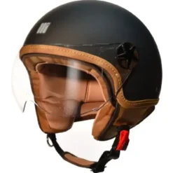 Casco Jet Motocubo 721 Ant Nero Opaco