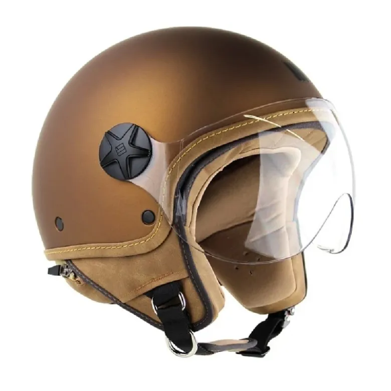 Casco Jet Motocubo 721 Ant Tobacco