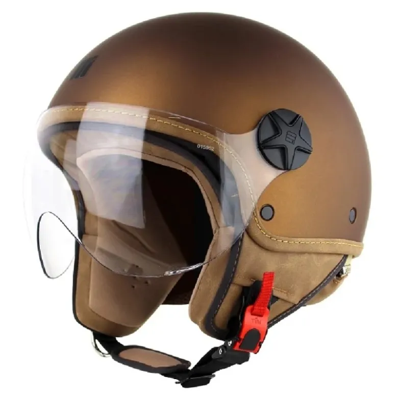 Casco Jet Motocubo 721 Ant Tobacco