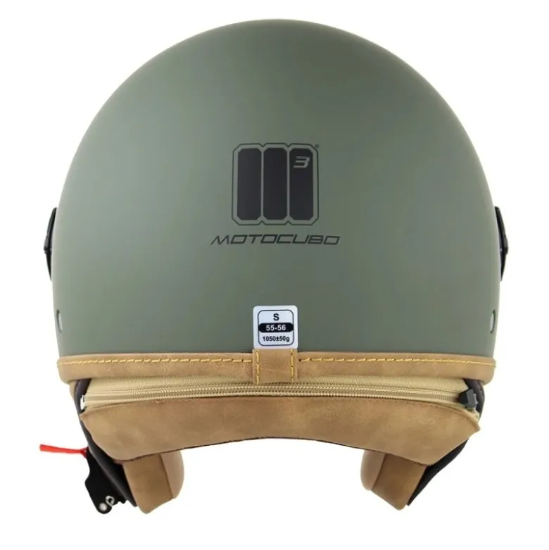 Casco Jet Motocubo 721 Ant Verde Militare