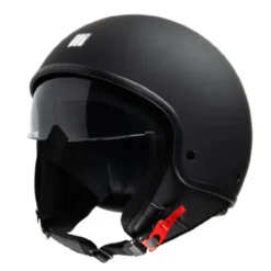 Casco Jet Motocubo 717 Beetle Nero Opaco
