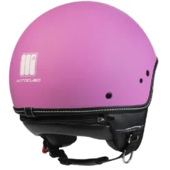 Casco Jet Motocubo 517 Beetle Rosa Opaco
