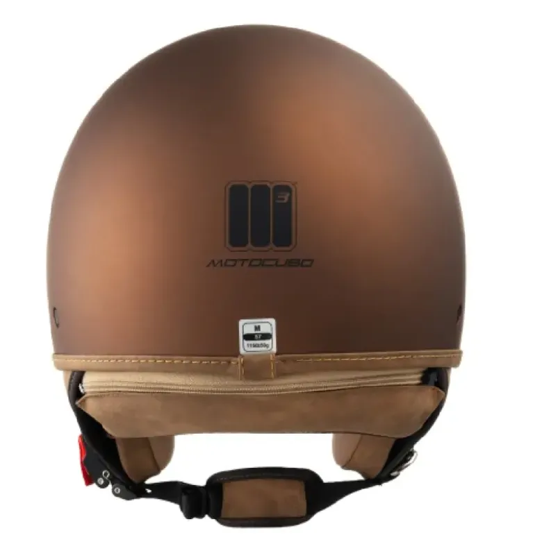 Casco Jet Motocubo 717 Beetle Tobacco