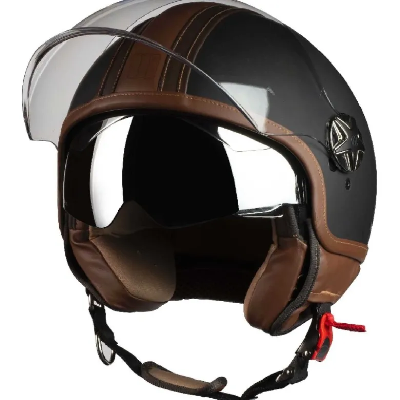 Casco Jet Motocubo Top Cube 527 Nero Opaco