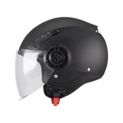 Casco Jet Mt Helmets Aeris Pure A1 Nero Opaco