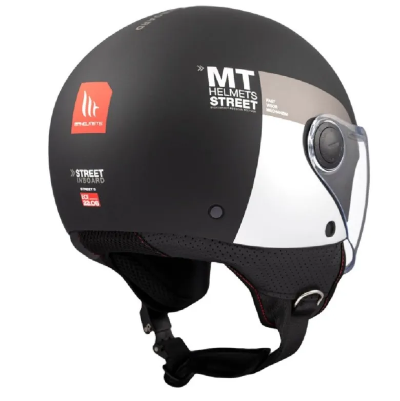 Casco Jet Mt Helmets Of501 B Street S Inboard D2 Opaco