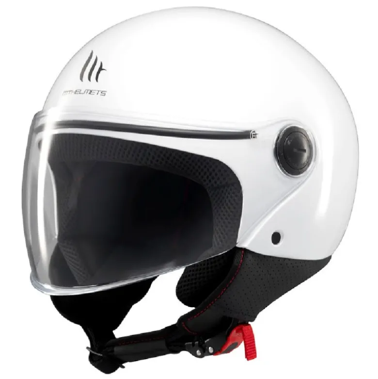 Casco Jet Mt Helmets Of501 B Street S Solid A0 Lucido Bianco