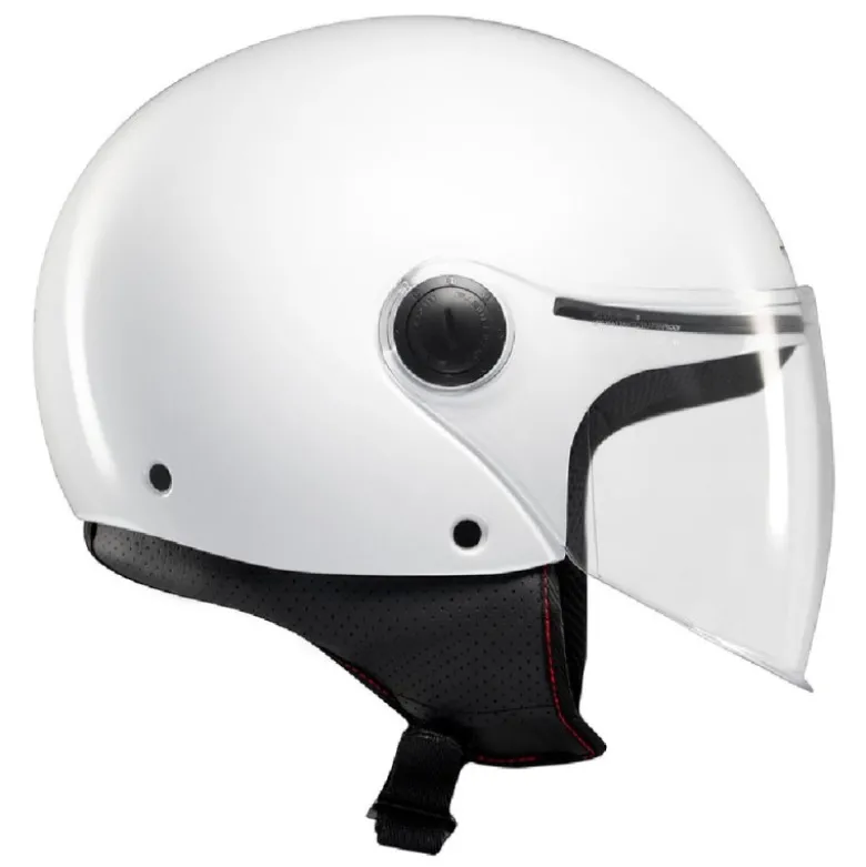 Casco Jet Mt Helmets Of501 B Street S Solid A0 Lucido Bianco