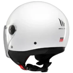 Casco Jet Mt Helmets Of501 B Street S Solid A0 Lucido Bianco