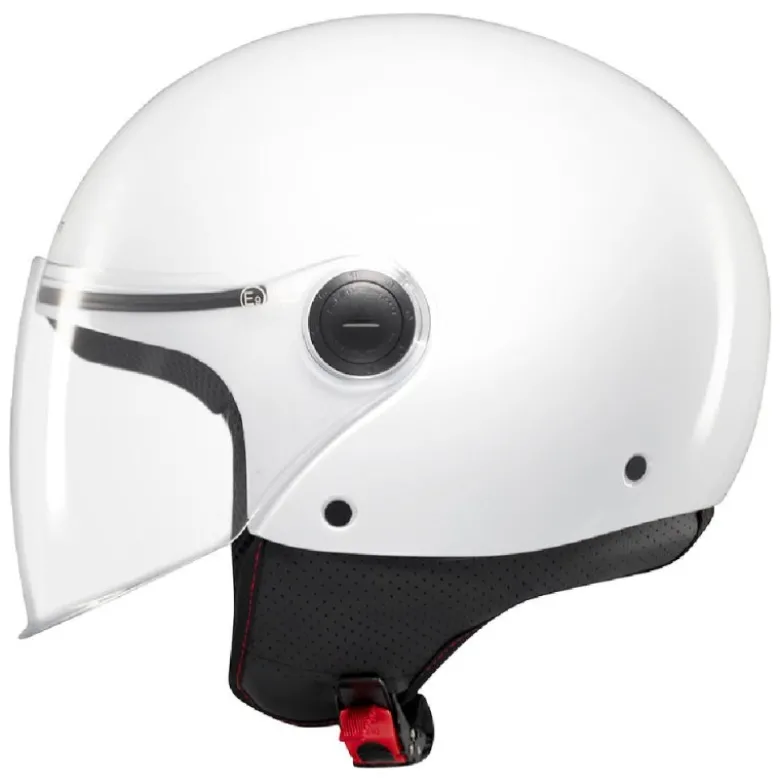 Casco Jet Mt Helmets Of501 B Street S Solid A0 Lucido Bianco