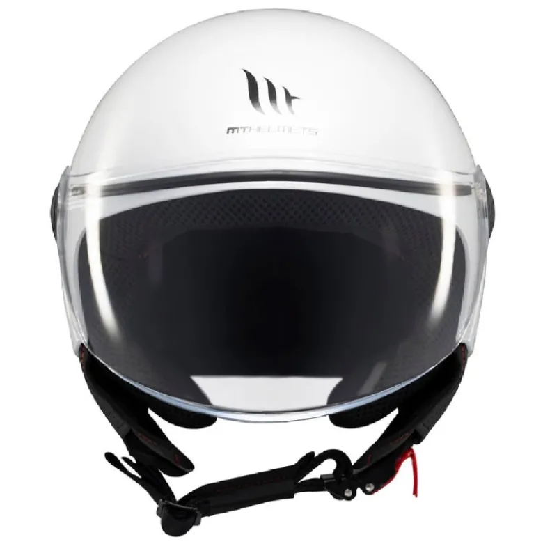 Casco Jet Mt Helmets Of501 B Street S Solid A0 Lucido Bianco