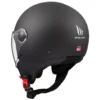Casco Jet Mt Helmets  Of501 B Street S Solid A1 Opaco Nero