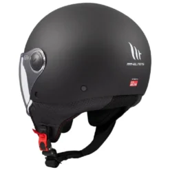 Casco Jet Mt Helmets  Of501 B Street S Solid A1 Opaco Nero