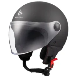 Casco Jet Mt Helmets Of501 B Street S Solid A1 Opaco Nero