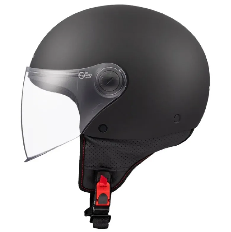 Casco Jet Mt Helmets Of501 B Street S Solid A1 Opaco Nero
