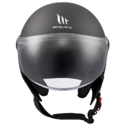 Casco Jet Mt Helmets Of501 B Street S Solid A1 Opaco Nero