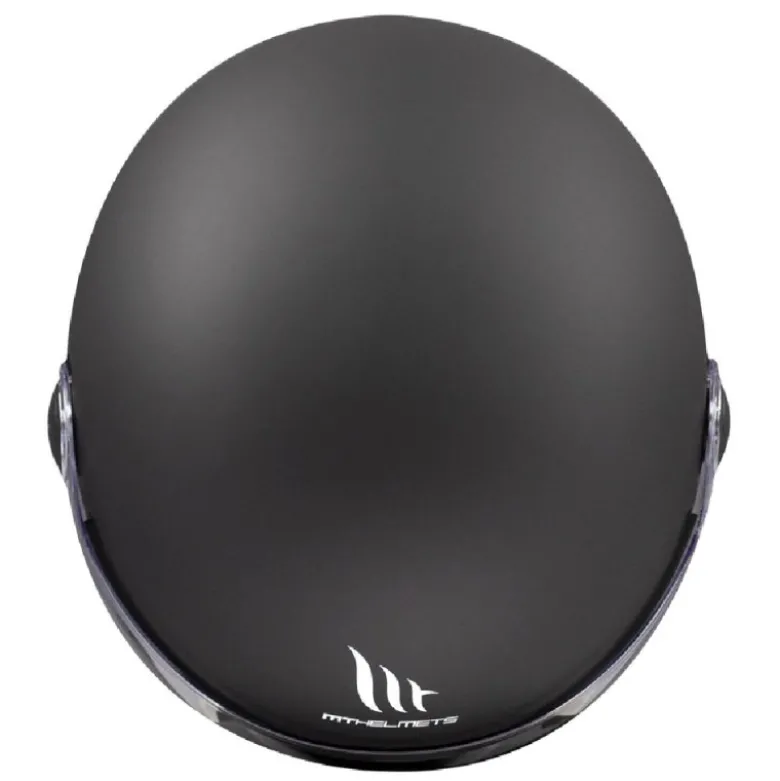Casco Jet Mt Helmets Of501 B Street S Solid A1 Opaco Nero