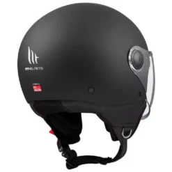 Casco Jet Mt Helmets Of501 B Street S Solid A1 Opaco Nero