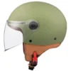 Casco Jet Mt Helmets  Of501 B Street S Solid A6 Opaco Verde