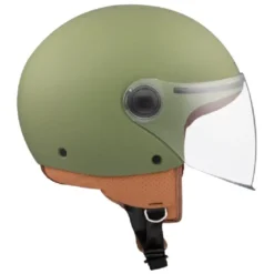Casco Jet Mt Helmets Of501 B Street S Solid A6 Opaco Verde