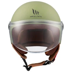 Casco Jet Mt Helmets Of501 B Street S Solid A6 Opaco Verde